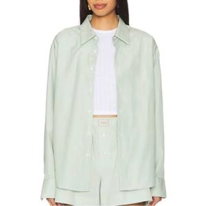 Comme Si La Shirt Classica Button Down Sage Size Medium